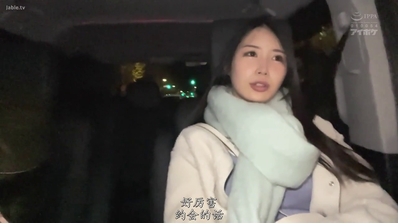 坐姿 · 交谈 · 平静 · 半身 · 车内 · 外套 · 围巾 · 夜晚