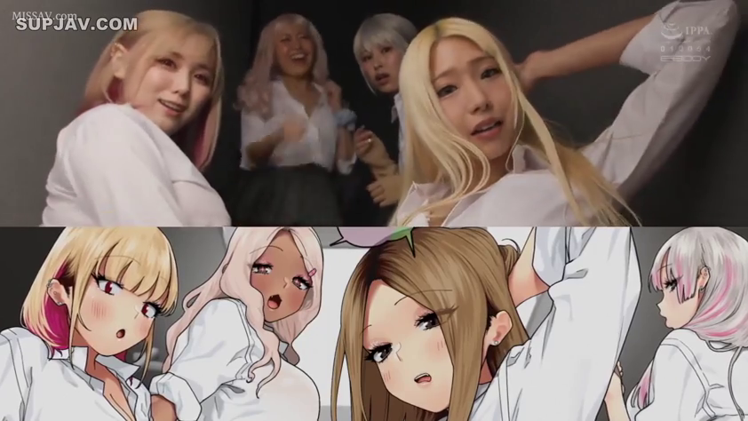 Medium shot · 白衬衫 · staged photo · Studio · Lean back · Outgoing · 真人和动漫对比