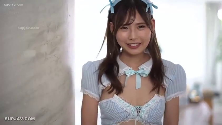 室内 · 脸部 · 甜美 · 站姿 · 微笑 · 女仆装 · 发饰 · 蓝白