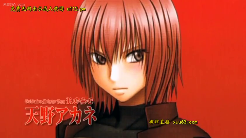 真剣 · 顔のクローズアップ · 凝視 · 正面 · 红色背景 · 黑色高领紧身衣 · 动漫二次元