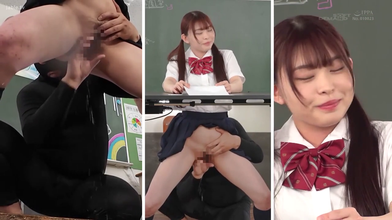 教室 · 隐忍 · 课桌 · JK制服 · 开腿坐 · 制服诱惑 · 拼接特写 · 课下性交