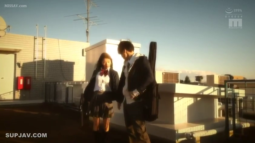 站立 · 平静 · 学生制服 · 远景 · 散步 · 天台 · 夕阳 · 琴包